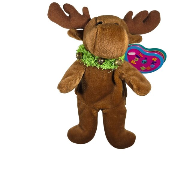Spruce the moose plush Avon 1999 Full O Beans December Birthstone Collectible - Picture 1 of 8